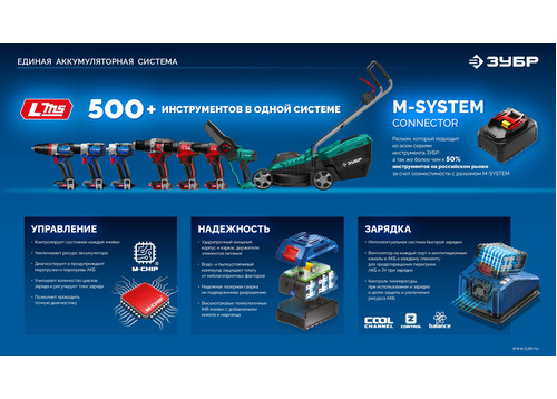 Зарядное устройство ЗУБР TC-20-1 Turbo CHARGE для АКБ 20 В, 1 порт, 6 А, тип LMS