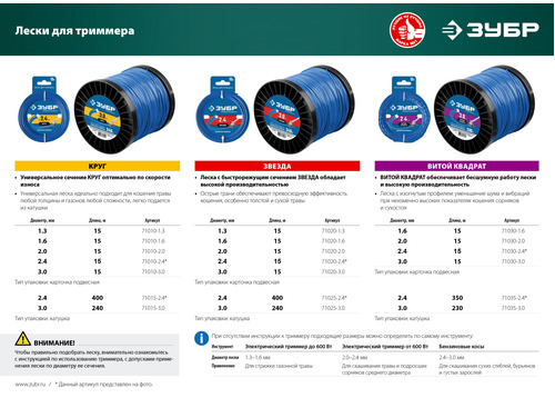 Сетевая коса ЗУБР 1700 Вт КСВ-42-1700