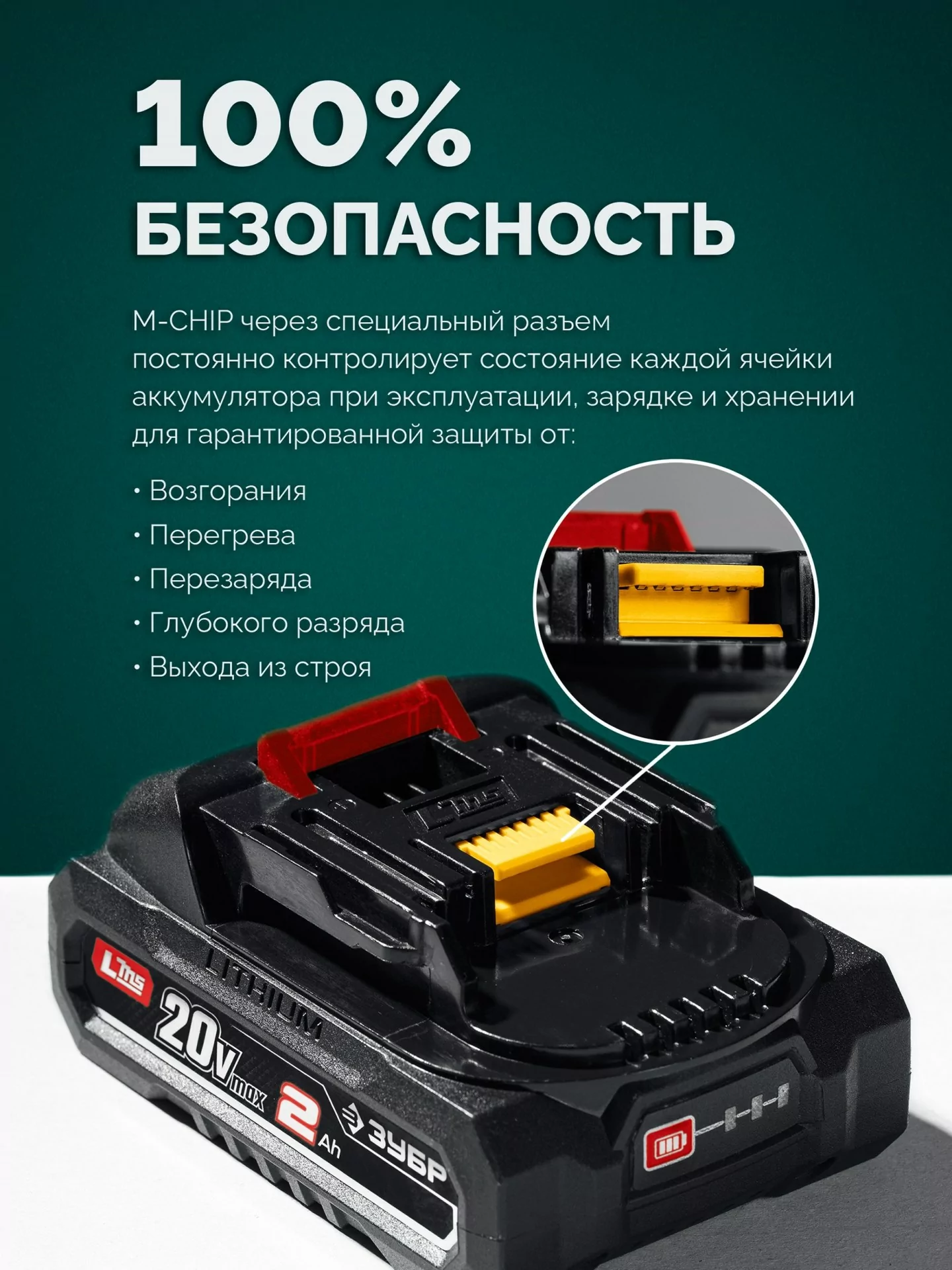 Пила цепная аккумуляторная ЗУБР ПЦБ-4030 40 В, без АКБ (LMS)