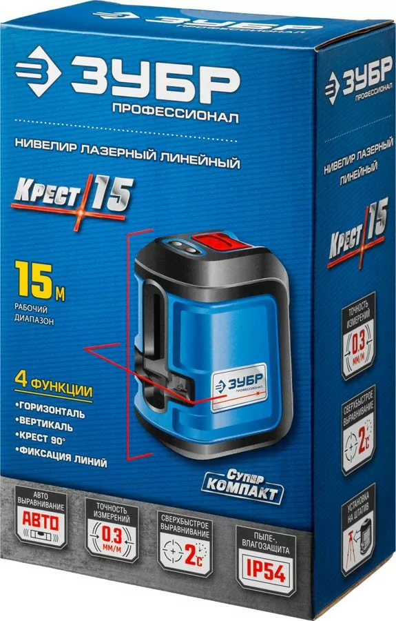 Лазерный нивелир ЗУБР Крест 15 34902_z01