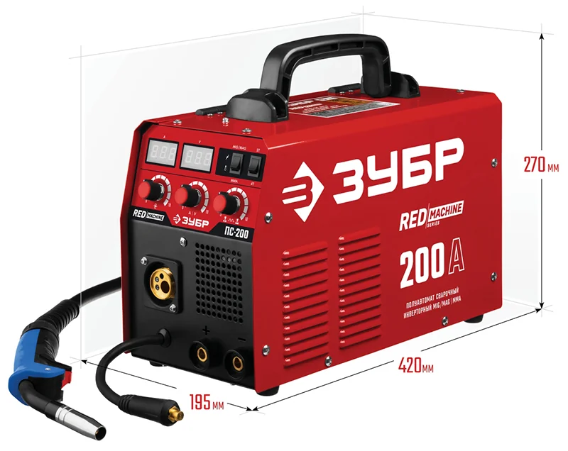 Полуавтомат сварочный ЗУБР 200 А, ПС-200 Полуавтомат сварочный ЗУБР 200 А, ПС-200