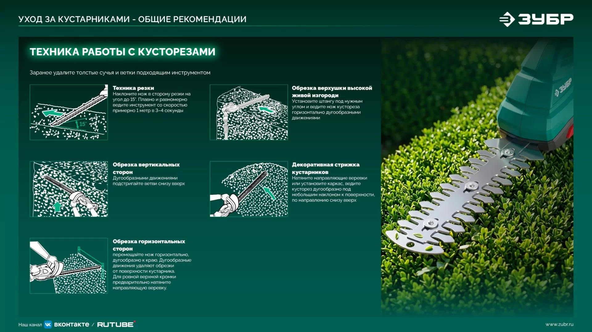 Ножницы-кусторез аккумуляторные с ручкой ЗУБР НКА-2020-21Н 20 В, 1 АКБ LMS (2 Ач)
