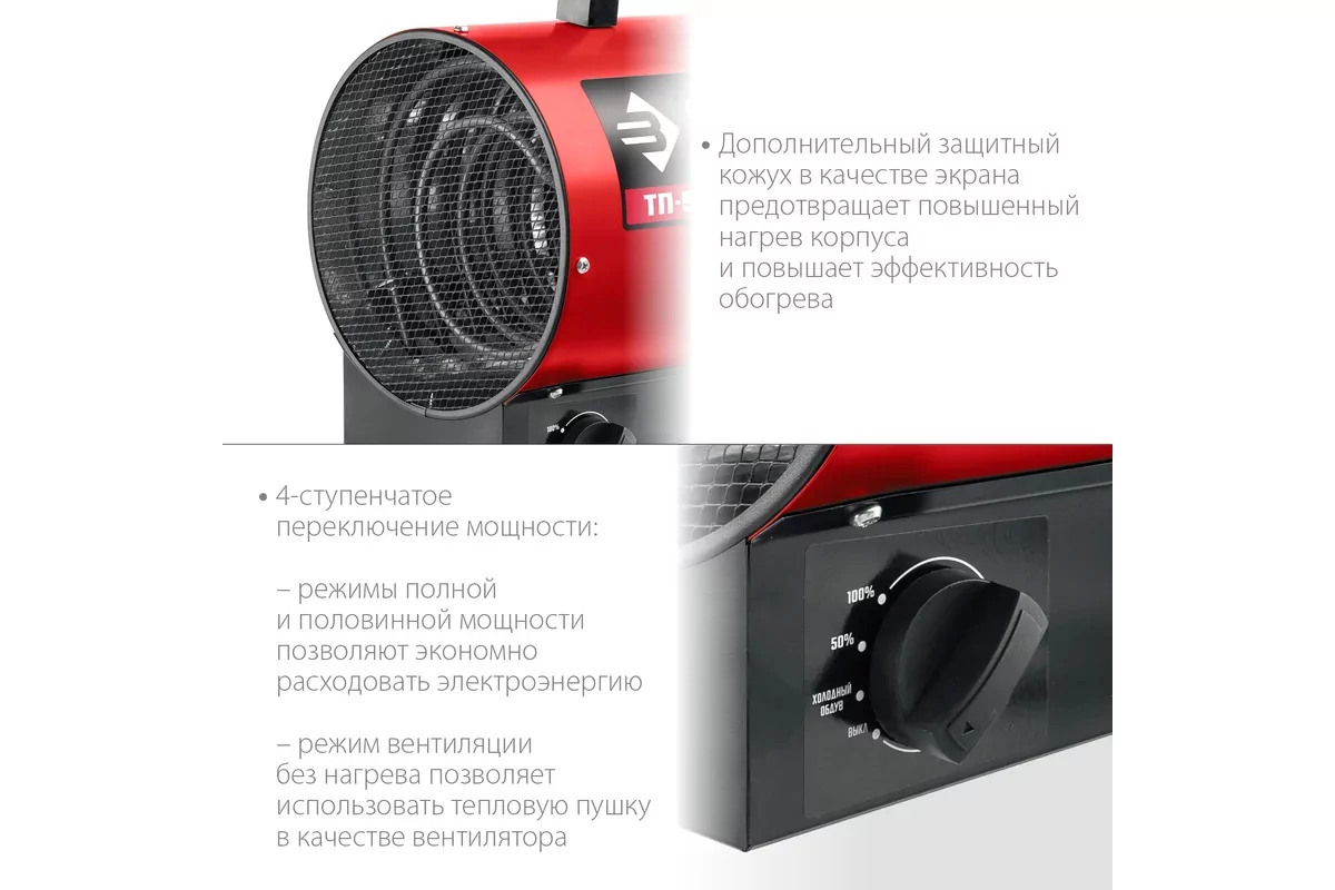 Пушка тепловая электрическая ЗУБР ТП-5