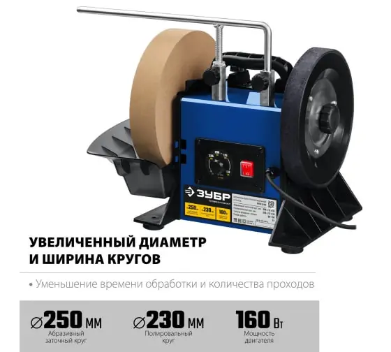 Шлифовально-полировальный станок ЗУБР ППС-250